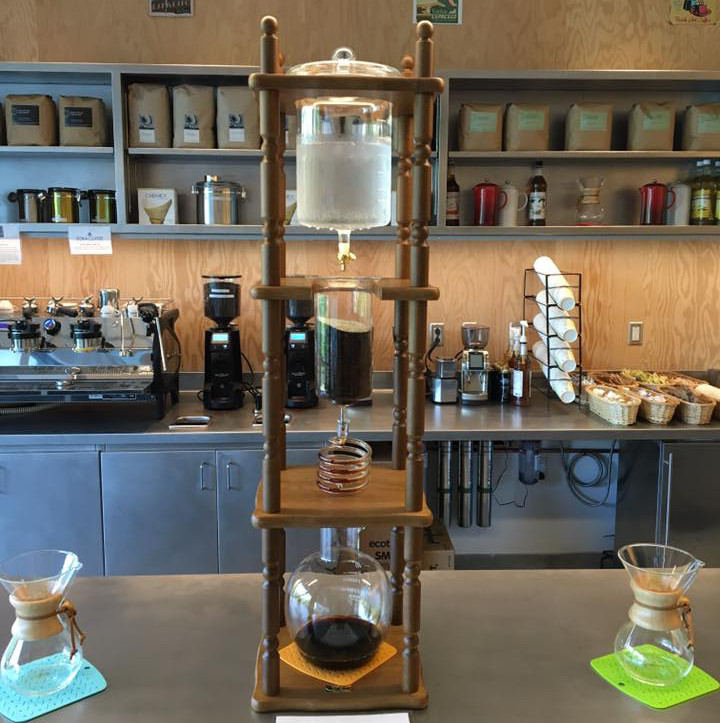 Cold brew tower at the Facebook Seattle office.